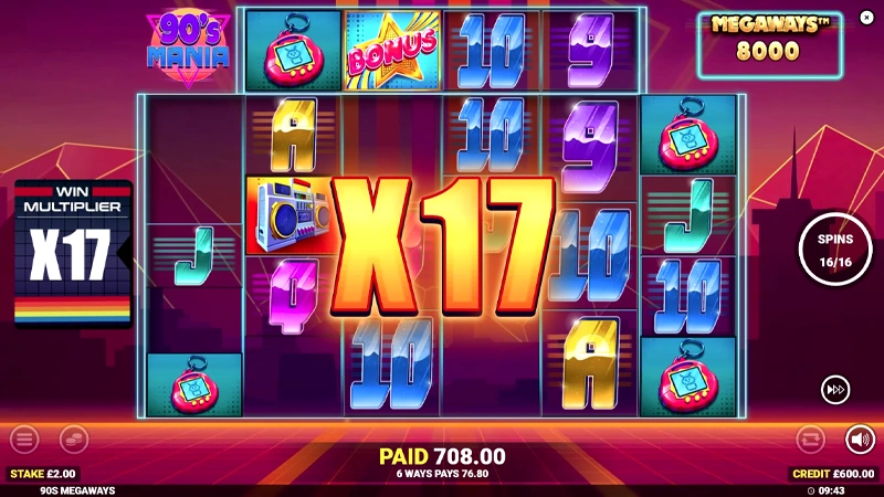 90s Mania Megaways Slots